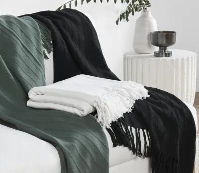 Villa by Classic Home Hunter Throw Blanket - Black