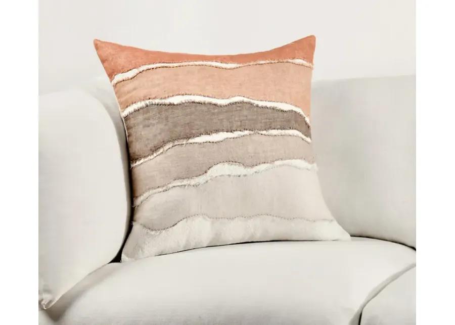 Villa by Classic Home Bikram Throw Pillow - Terracota