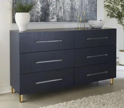 Modus Furniture Argento Bedroom Set - Navy - Queen