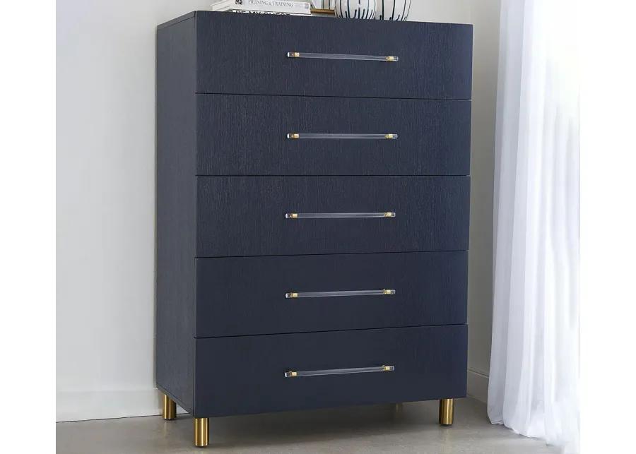 Modus Furniture Argento Bedroom Set - Navy - Queen