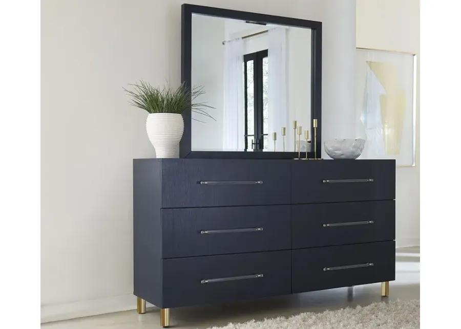 Modus Furniture Argento Bedroom Set - Navy - Queen