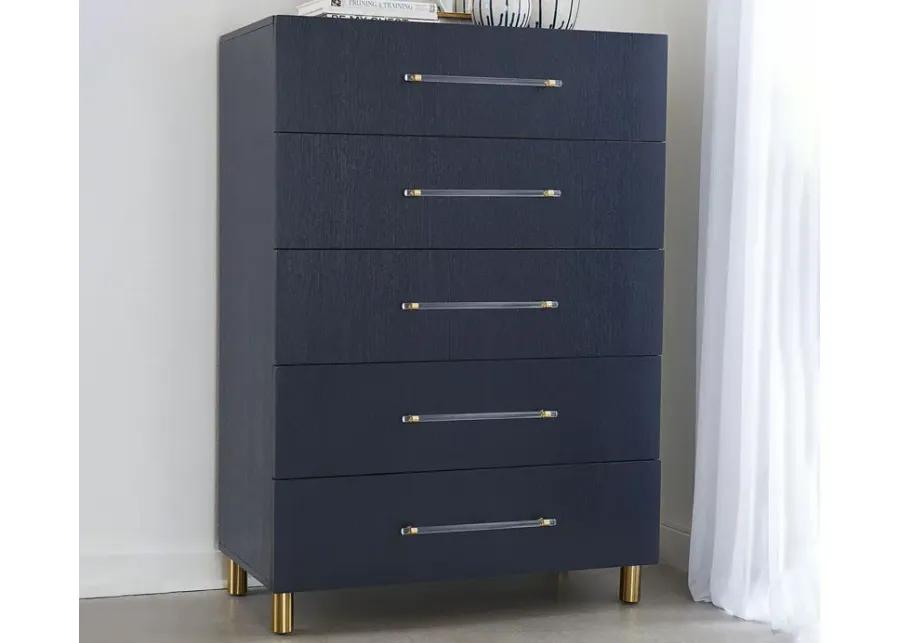 Modus Furniture Argento Bedroom Set - Navy - Queen