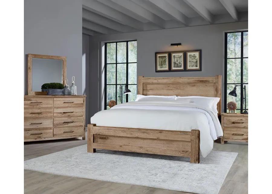 Vaughan Bassett Dovetail Poster Bed Bedroom Set Handcrafted - Sun Bleached White - Queen