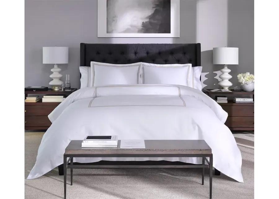 Sleeptone Hotel Luxury 6-Piece Sheet Set - White/Black - Queen