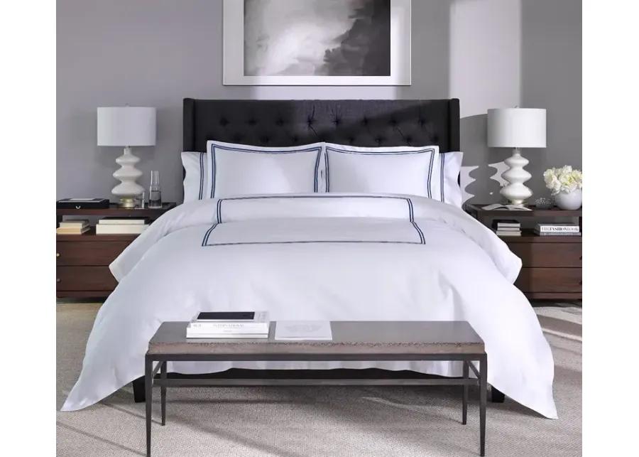 Sleeptone Hotel Luxury 6-Piece Sheet Set - White/Black - Queen