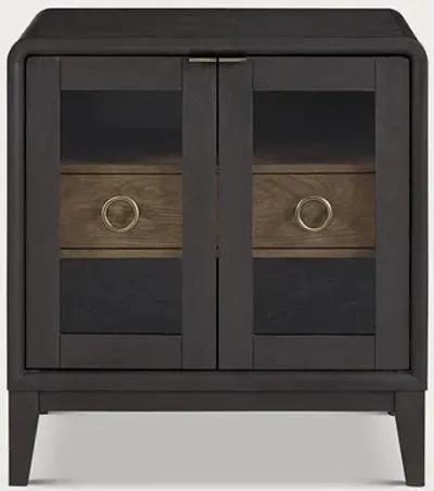 Bernard Furniture Group Elure Glass Door Nightstand