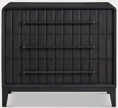 Bernard Furniture Group Elure Slatted Wood Bachelor Chest