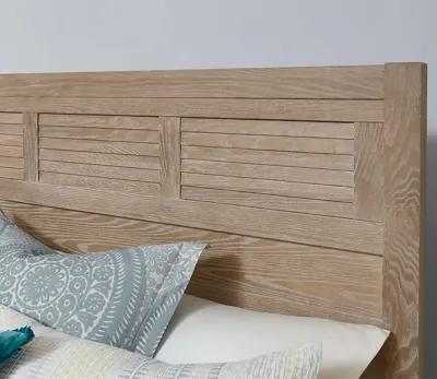 Vaughan Bassett Passageways Deep Sand Louvered Headboard - Deep Sand - Queen