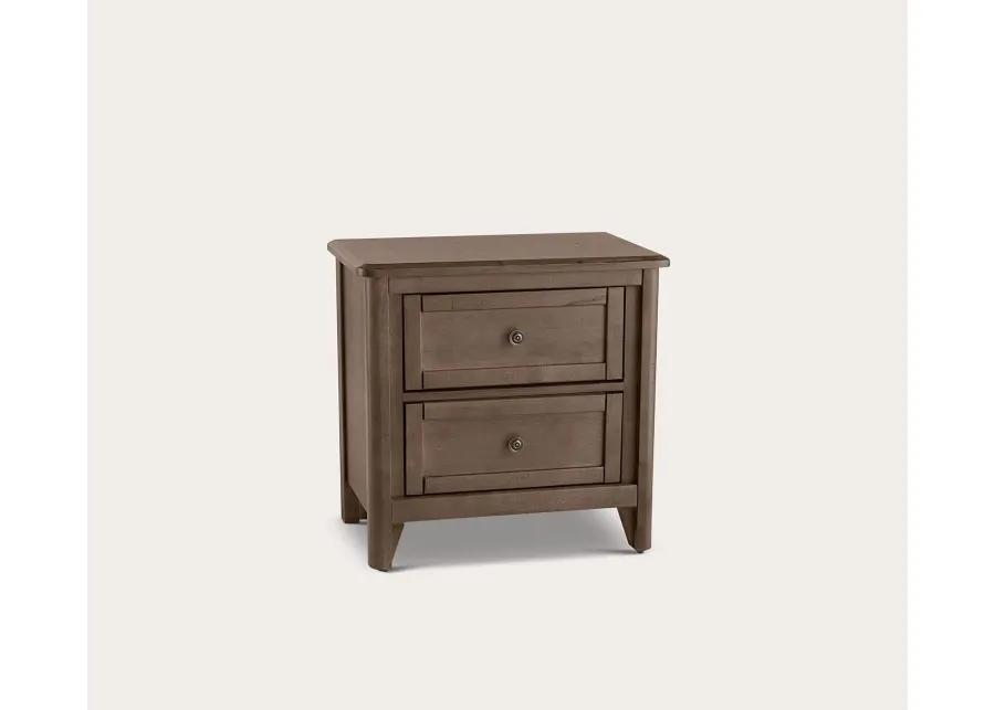 Vaughan Bassett Woodbridge 2-Drawer Nightstand - Dark Cashmere