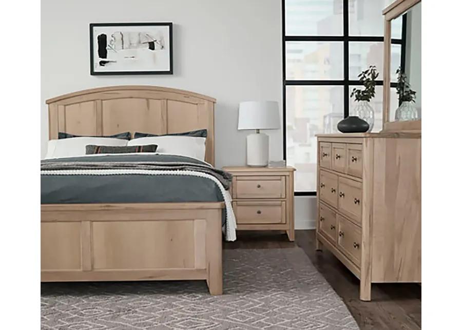 Vaughan Bassett Woodbridge Arched Wood Bed - Dark Cashmere - Queen