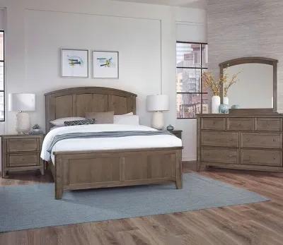 Vaughan Bassett Woodbridge Arched Wood Bed - Dark Cashmere - King