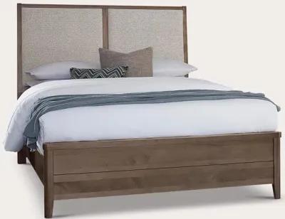 Vaughan Bassett Woodbridge Upholstered Panel Bed - Dark Cashmere/White - King