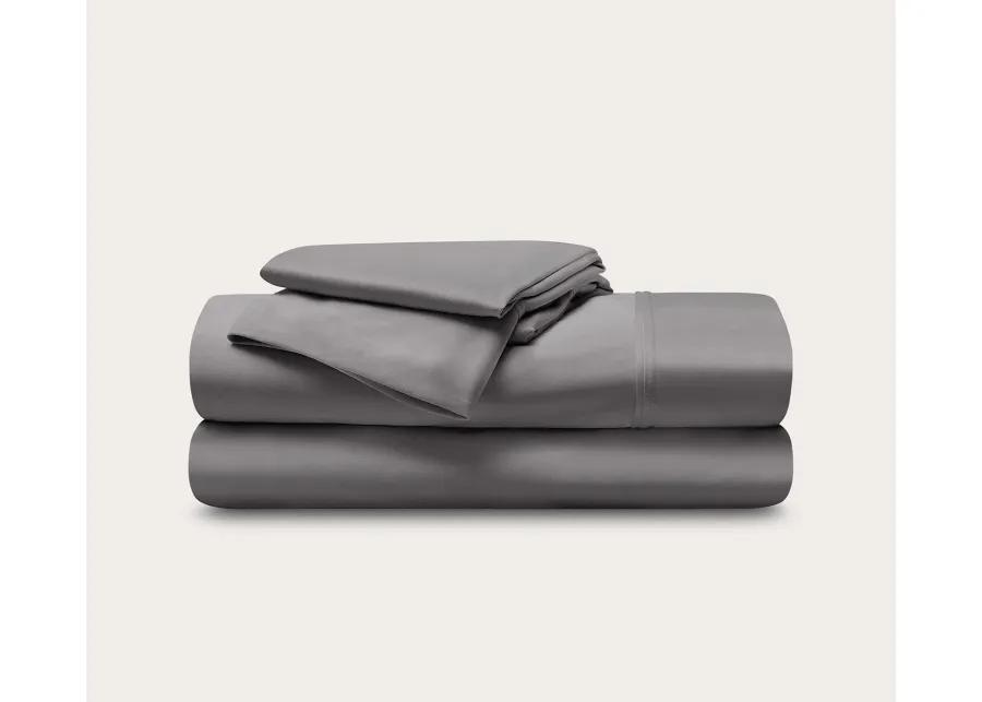 Bedgear Dri-Tec Sheet Set and Pillowcase Set - Light Grey - Twin/Twin XL