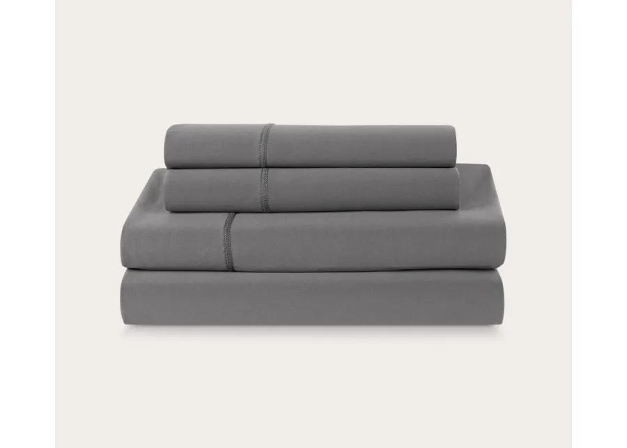 Bedgear Dri-Tec Sheet Set and Pillowcase Set - Light Grey - Twin/Twin XL