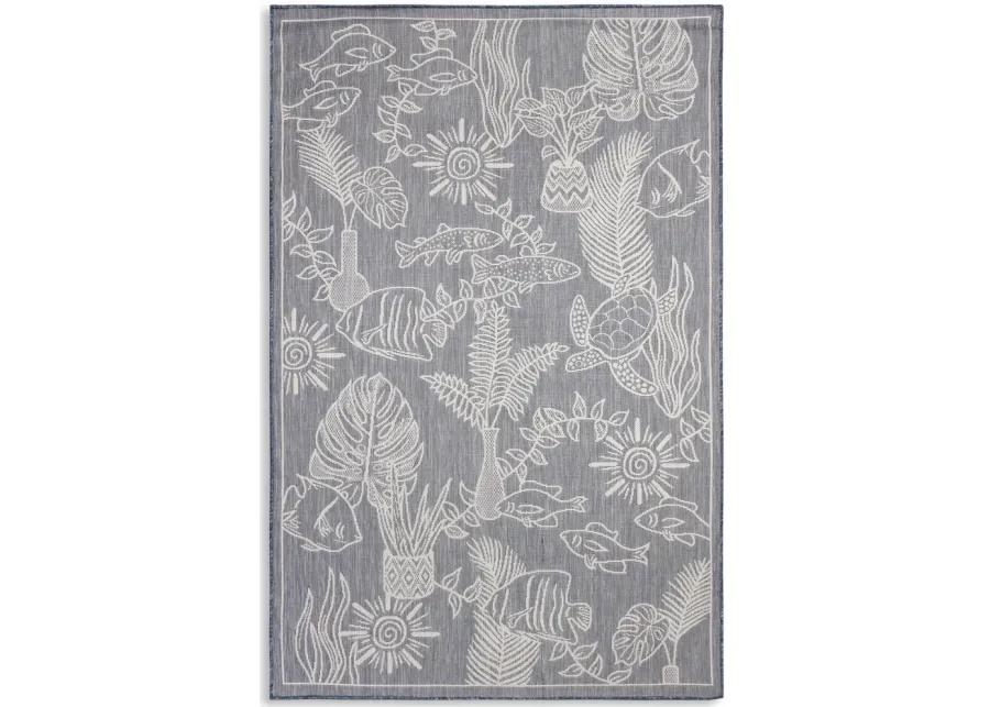 Assorted Outdoor Rug - 6 6  X 9 4 