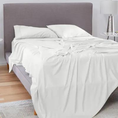 Bedgear Basic Twin XL Bright White Sheet Set