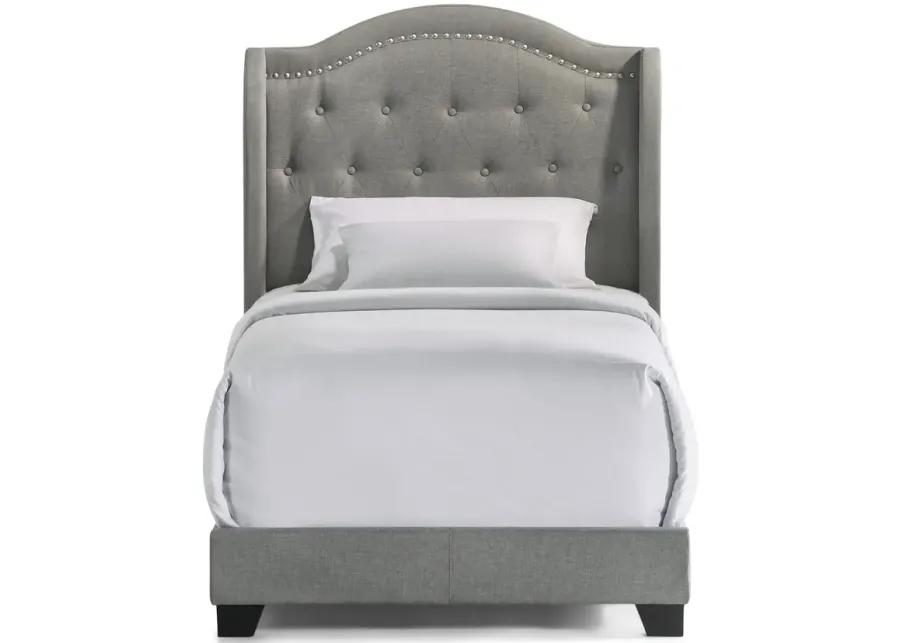 Modem Upholstered Bed - Twin