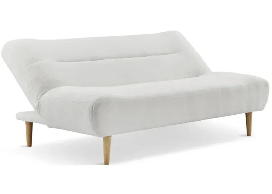 Blake White Convertible Sofa