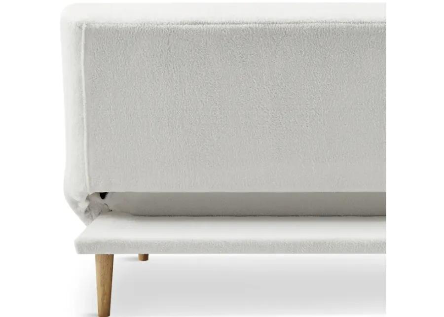 Blake White Convertible Sofa