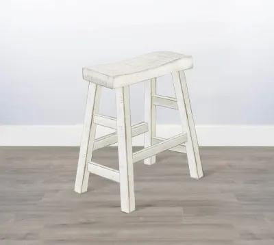 Captiva White Sand Saddle Stool