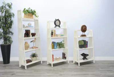 Metro 48  Bookcase - Marble White