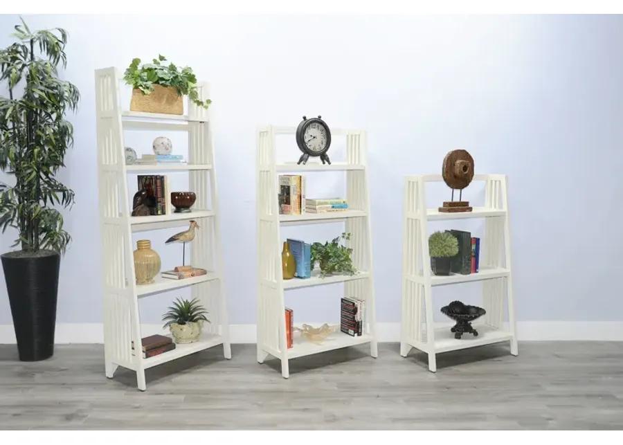 Metro 72  Bookcase - Marble White