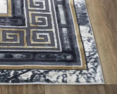 Emerge Black Beige - 3 11  X 5 6  Area Rug