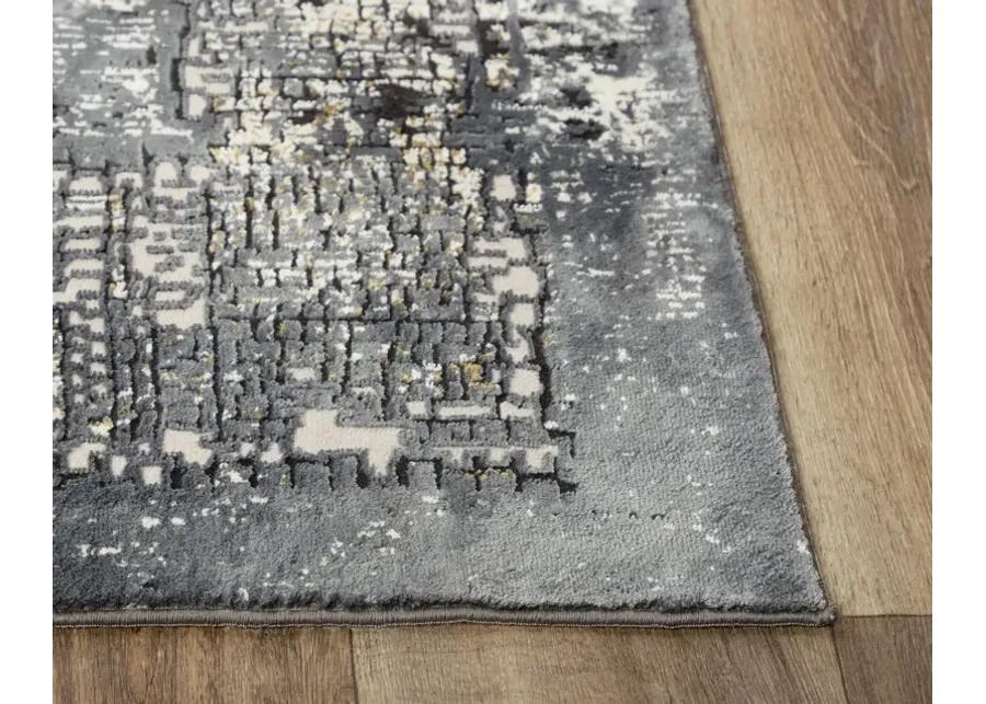 Emerge Beige Charcoal - 3 11  x 5 6   Area Rug