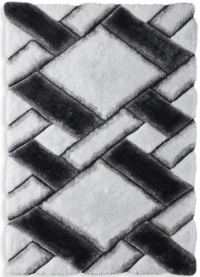 Mateos Grey White - 3 6  X 5 6  Area Rug