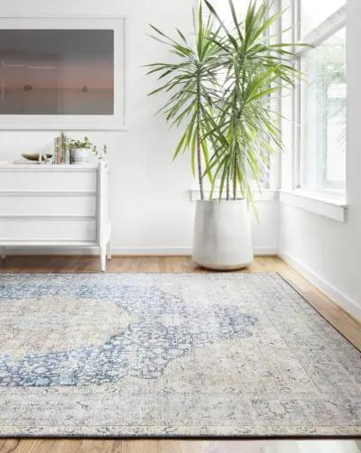 Layla Blue Tangerine Area Rug