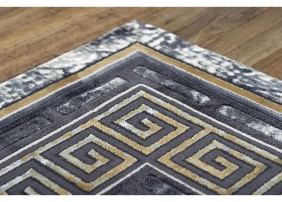 Emerge Black Beige - 5 3  X 7 6  Area Rug