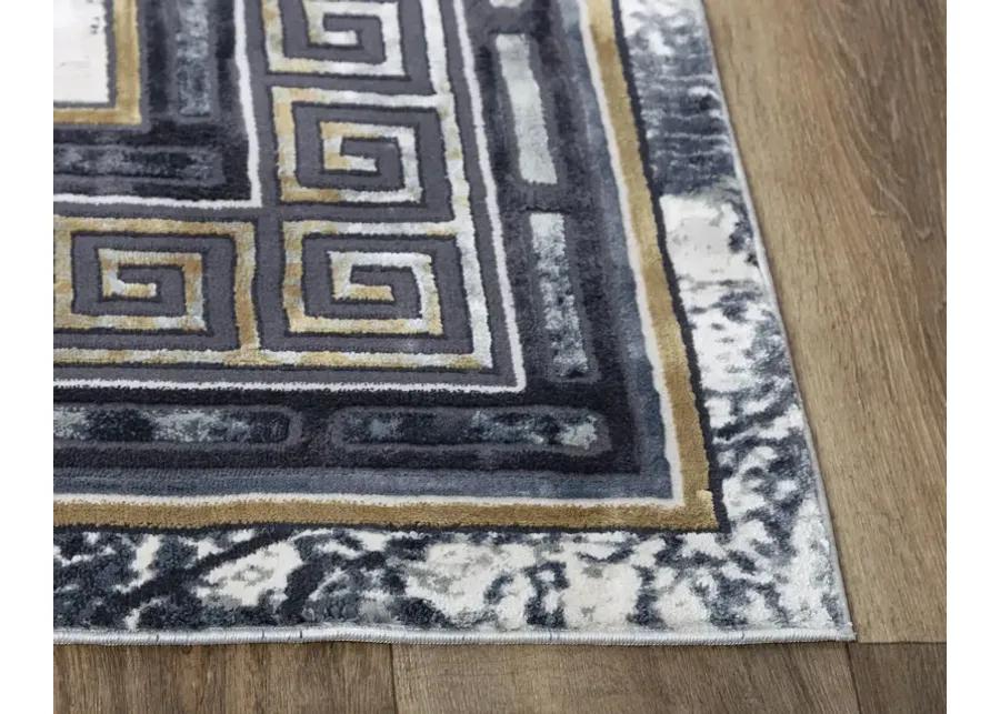 Emerge Black Beige - 5 3  X 7 6  Area Rug