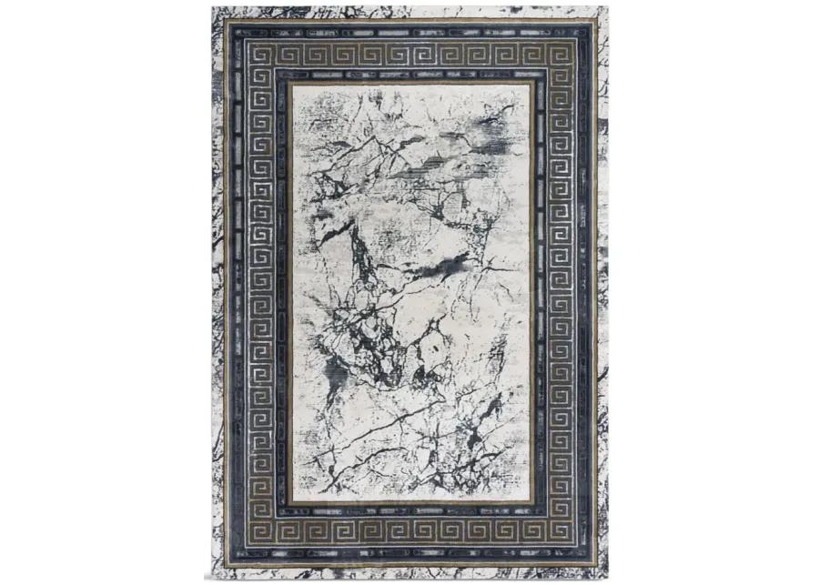 Emerge Black Beige - 5 3  X 7 6  Area Rug