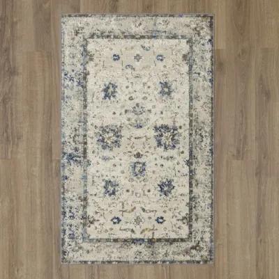 Cleopatra Evesham Grey Dark Blue Area Rug - 7 10  X 10 0 