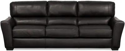 Koda Leather Sofa - Raven