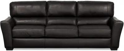 Koda Leather Sofa - Raven