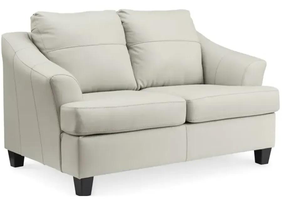 Merida Leather Loveseat - Coconut