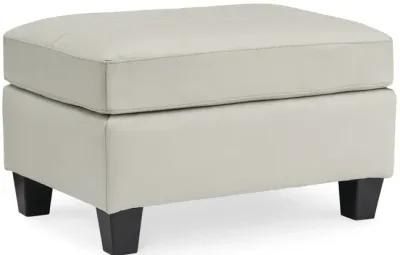 Merida Leather Ottoman - Coconut