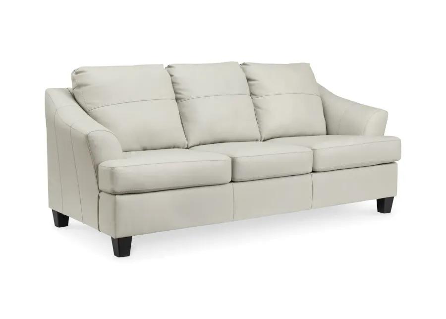 Merida Leather Queen Sleeper Sofa - Coconut