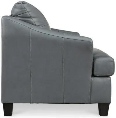 Merida Leather Chair - Steel