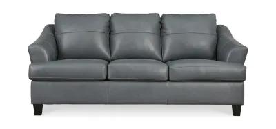 Merida Leather Queen Sleeper Sofa - Steel