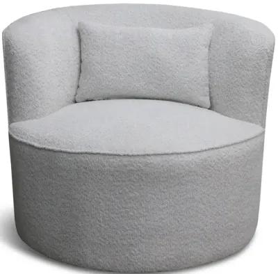 Janette Swivel Glider Chair - Grey