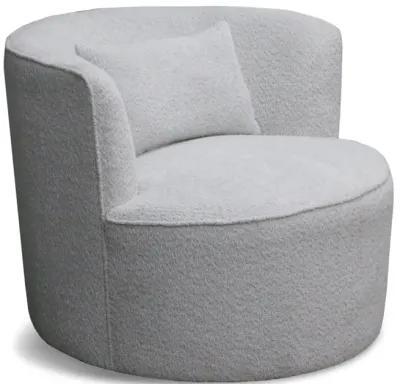 Janette Swivel Glider Chair - Grey