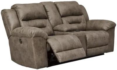 Ramsey Power Reclining Loveseat With Console - Fossil