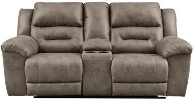 Ramsey Power Reclining Loveseat With Console - Fossil