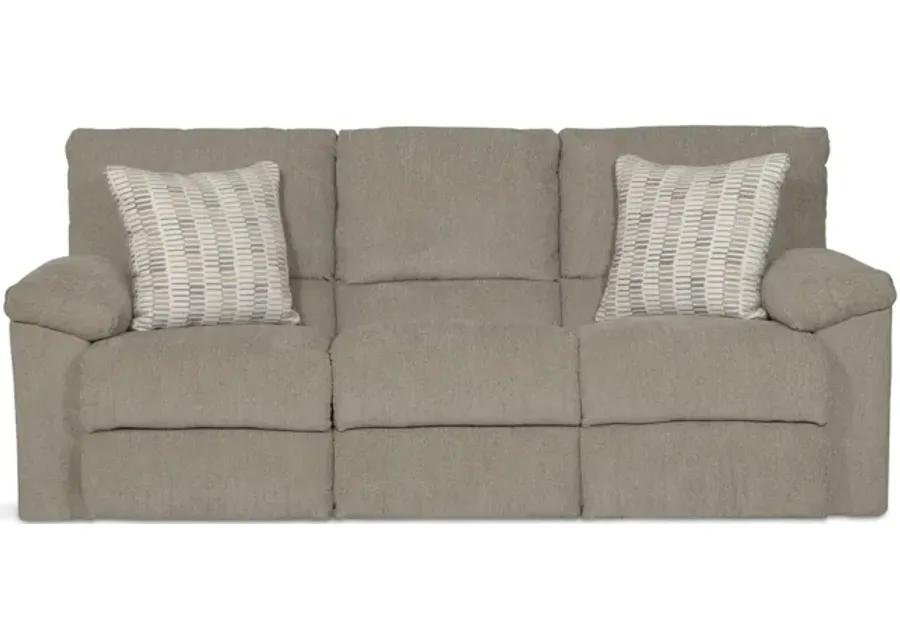 Reese Power  Reclining Sofa - Pewter