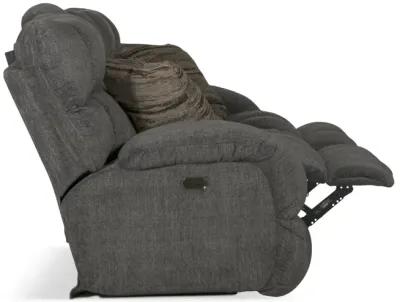 Daphne Power Reclining Loveseat with Console - Granite