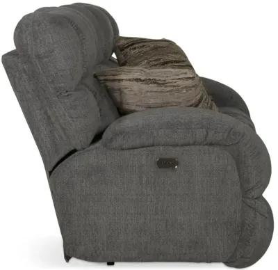 Daphne Power Reclining Loveseat with Console - Granite