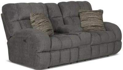 Daphne Power Reclining Loveseat with Console - Granite