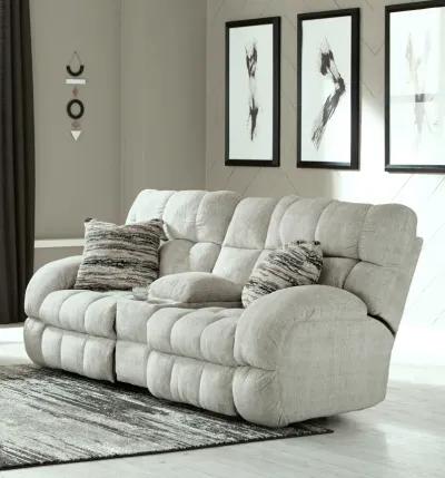 Daphne Reclining Loveseat with Console - Buff